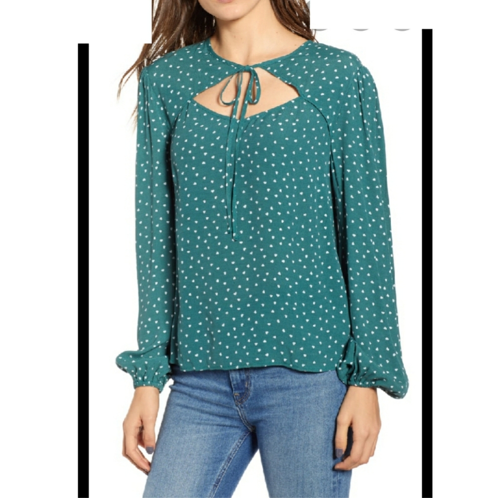 The fifth label heart print top L